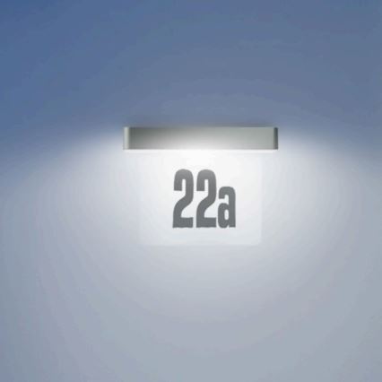 Steinel 065935 - Número de casa solar LED XSolar SOL-O HN LED/0,07W 2000 mAh IP44 antracite