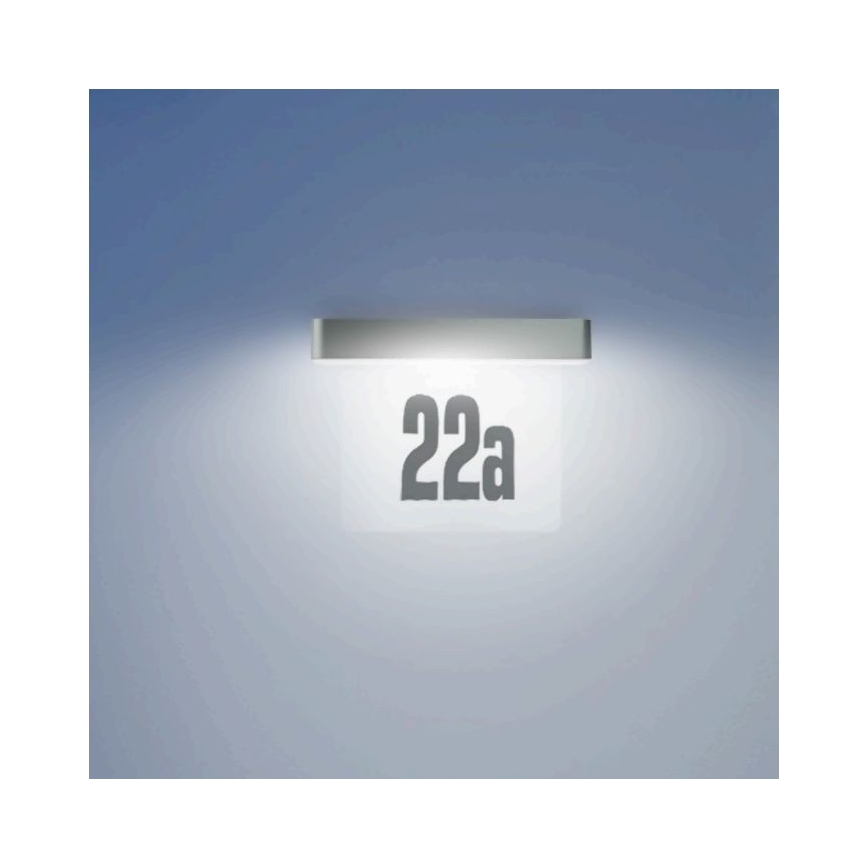 Steinel 065935 - Número de casa solar LED XSolar SOL-O HN LED/0,07W 2000 mAh IP44 antracite