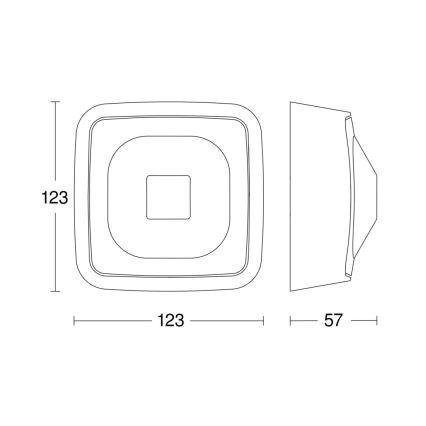 Steinel 065966 - Detetor de presença HF 360-2 branco