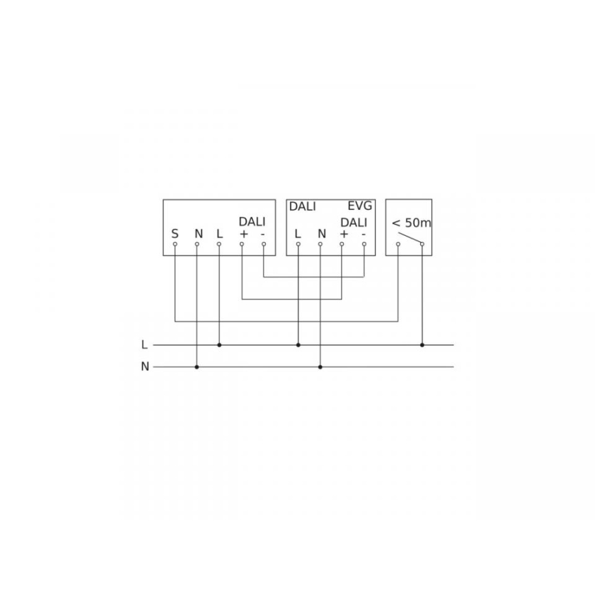 Steinel 067151 - Detetor de presença embutido IR MICRO OFFICE DALI2