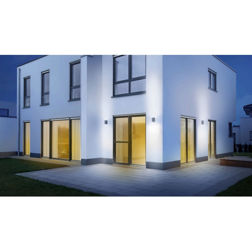 Steinel 067199 - Iluminação de parede exterior LED com sensor L 930 S LED/9,3W/230V IP44 antracite