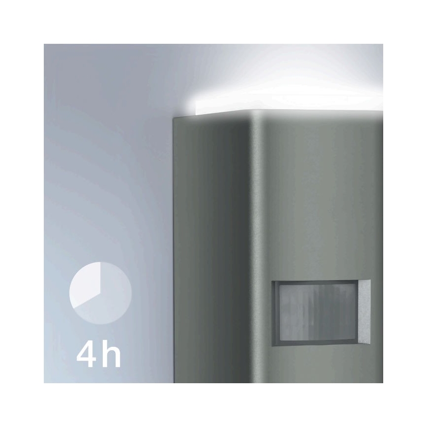 Steinel 067199 - Iluminação de parede exterior LED com sensor L 930 S LED/9,3W/230V IP44 antracite