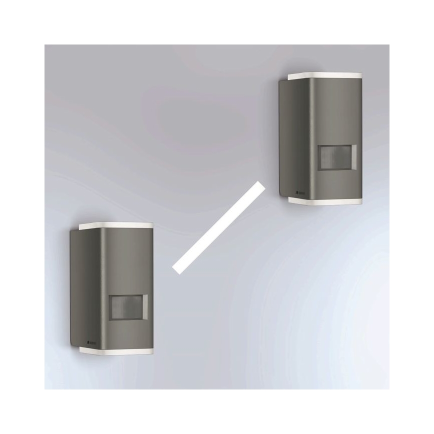 Steinel 067199 - Iluminação de parede exterior LED com sensor L 930 S LED/9,3W/230V IP44 antracite