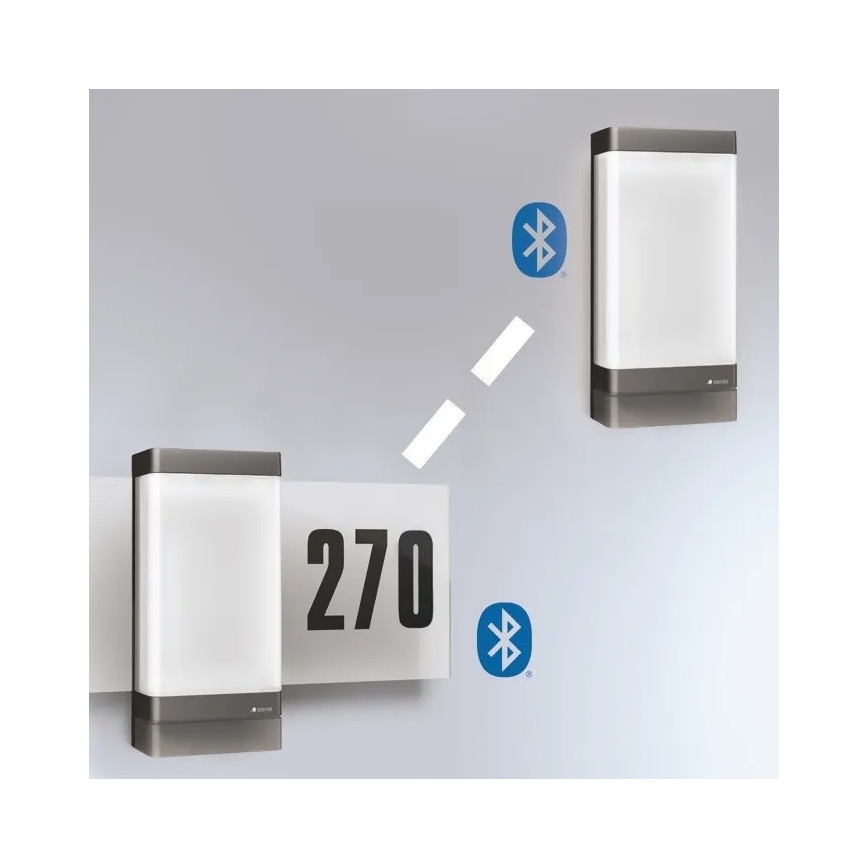 Steinel 067205 - Número de casa LED com sensor L270SC LED/7,8W/230V IP44