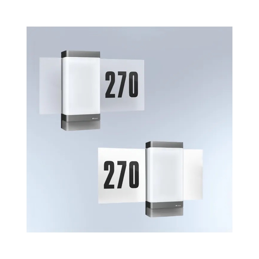 Steinel 067205 - Número de casa LED com sensor L270SC LED/7,8W/230V IP44