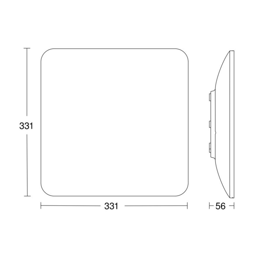 Steinel 067519 - Iluminação de teto LED com regulação com sensor RS PRO S30 Q SC 26W/230V 4000K