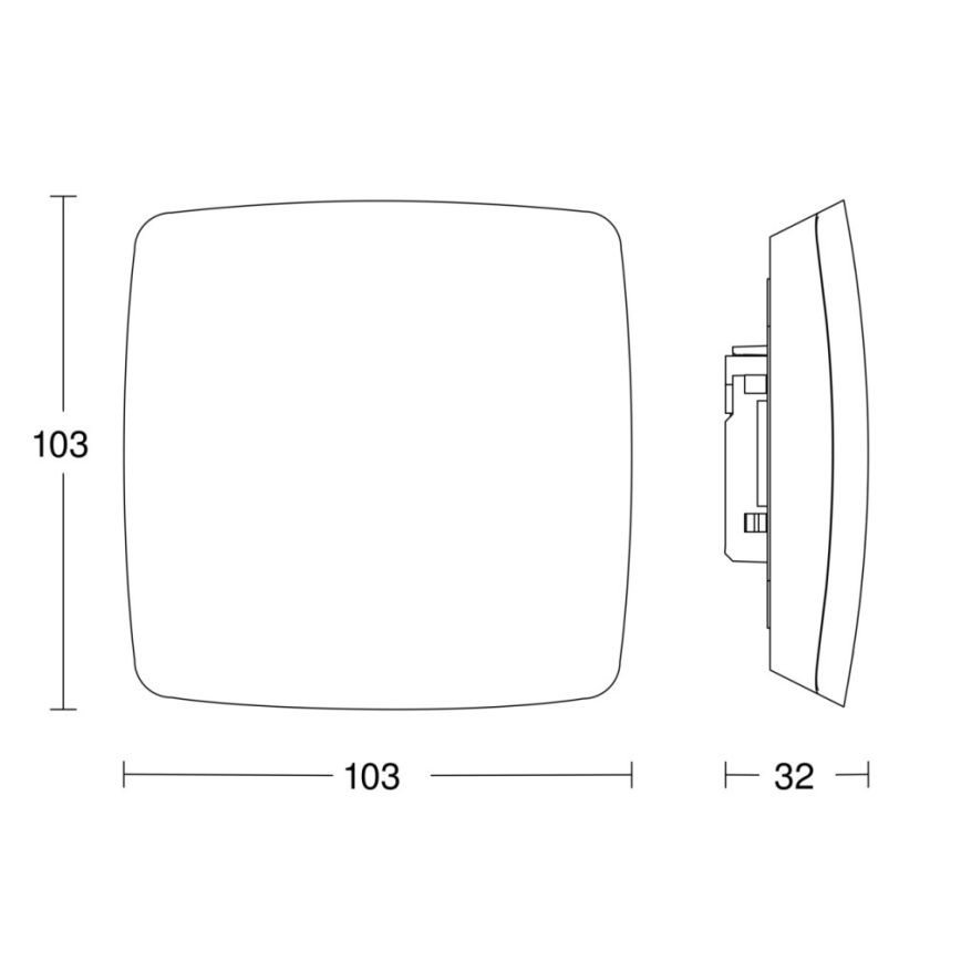 Steinel 068516 - Detetor de presença TRUE PRESENCE KNX preto