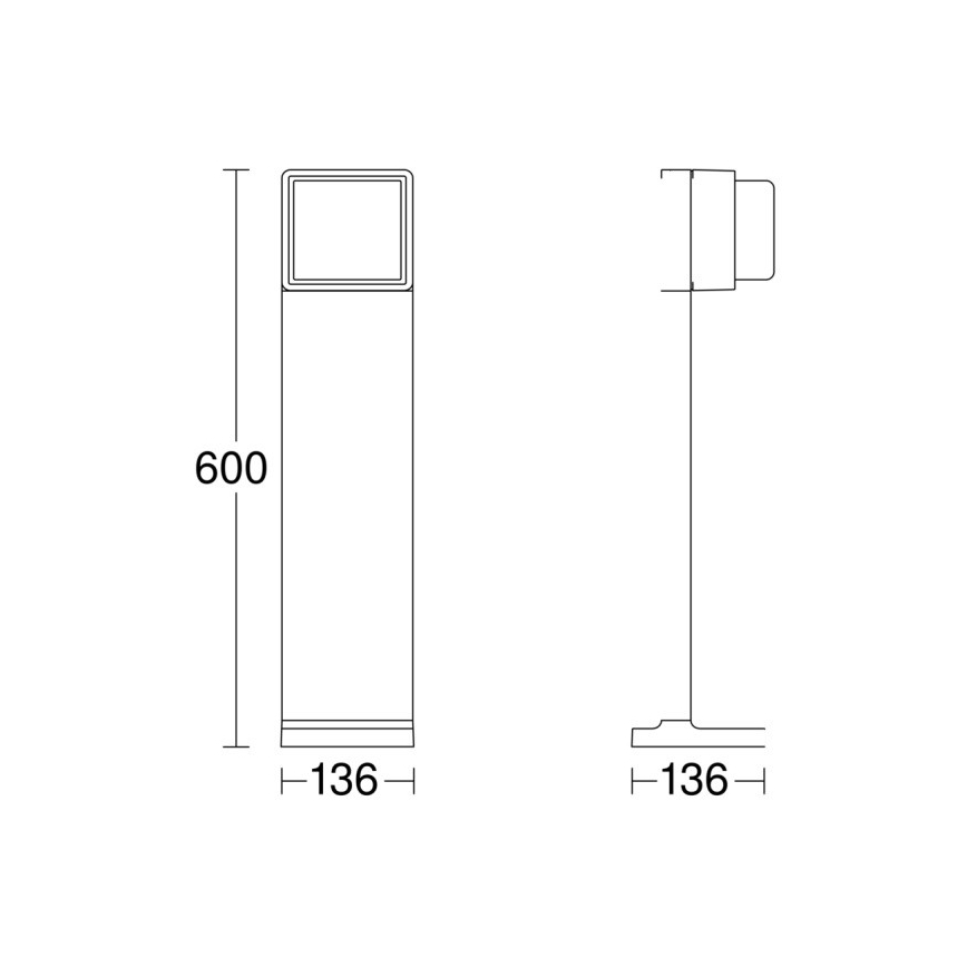 Steinel 078652 - Candeeiro exterior LED com regulação GL 85 C 600 LED/9W/230V 3000K IP44