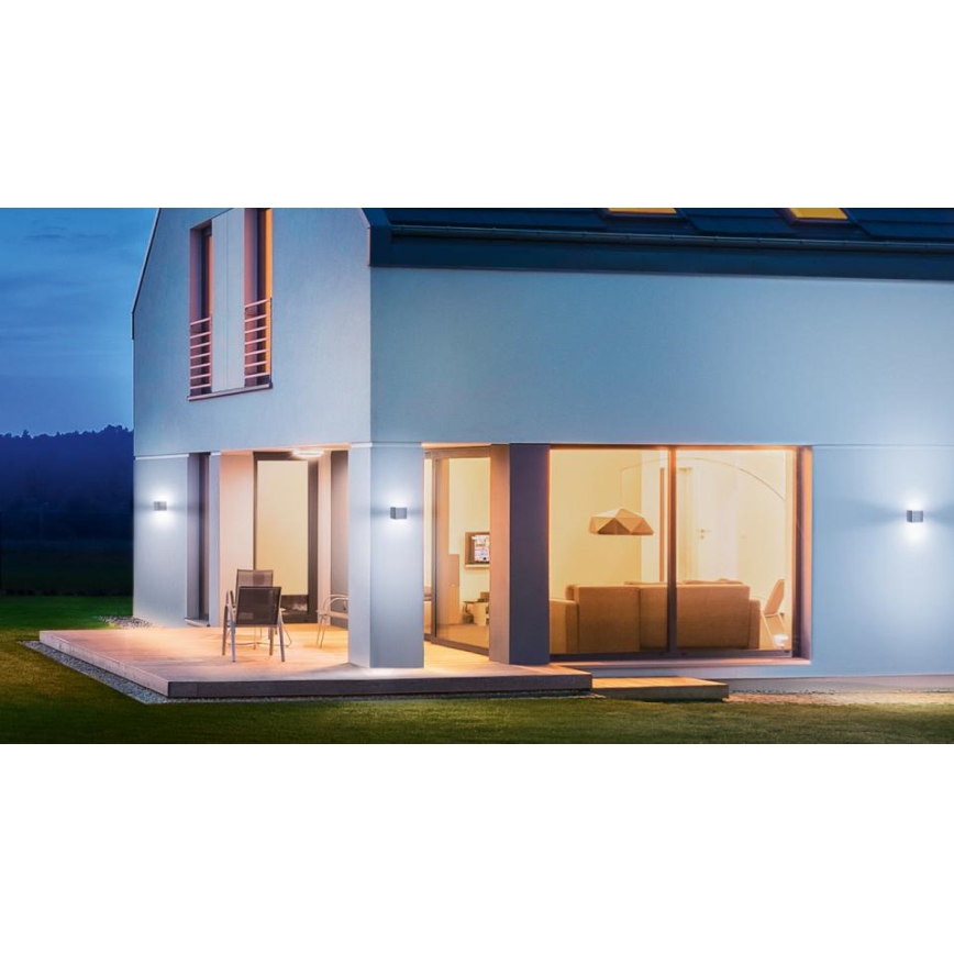 Steinel 079253 - Iluminação de parede exterior LED L830 C LED/9,1W/230V IP44 antracite