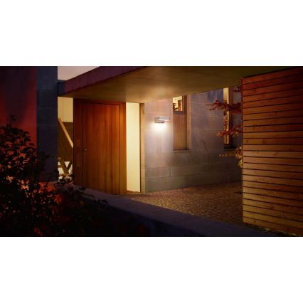 Steinel 079291- Iluminação de parede exterior LED L800C LED/7,5W/230V IP44 antracite