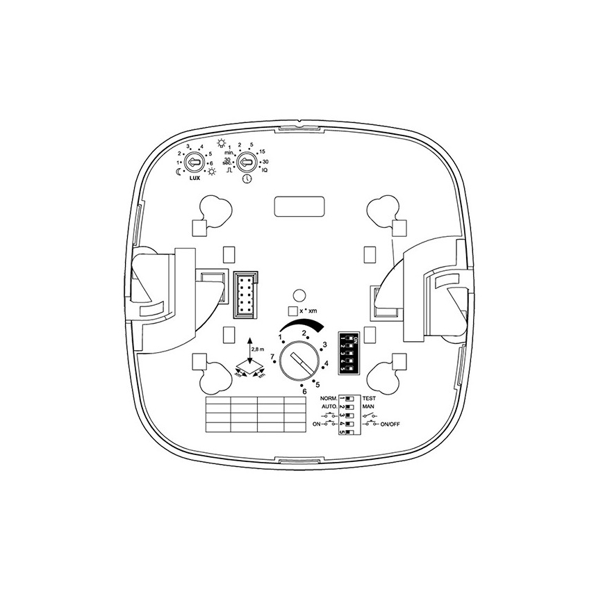 Steinel 079369 - Detetor de presença IR Quattro HD 24m COM1 branco