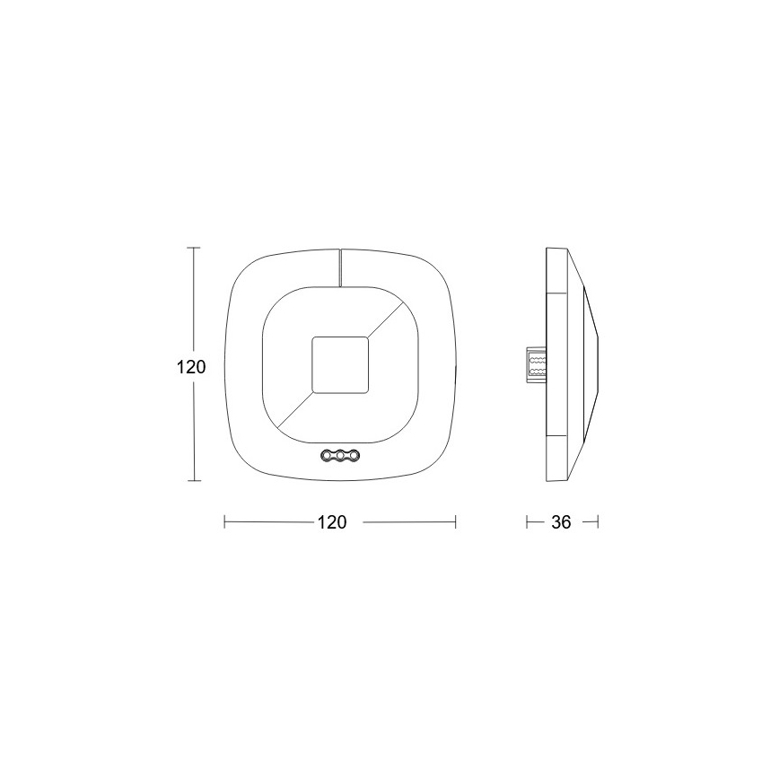 Steinel 079529 - Detetor de presença HF 360 DALI-2 APC branco