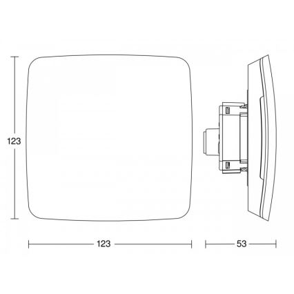 Steinel 081829 - Multisensor True Presence embutido V2 DALI2-IPD UP branco
