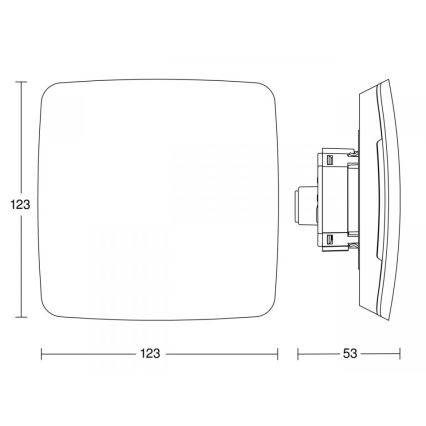 Steinel 084127 - Multisensor True Presence embutido V2 BT-IPD UP WS branco