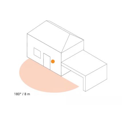 Steinel 087739 - Aplique de parede LED para exterior com sensor 2xGU10/14,5W/230V L 940SC IP44