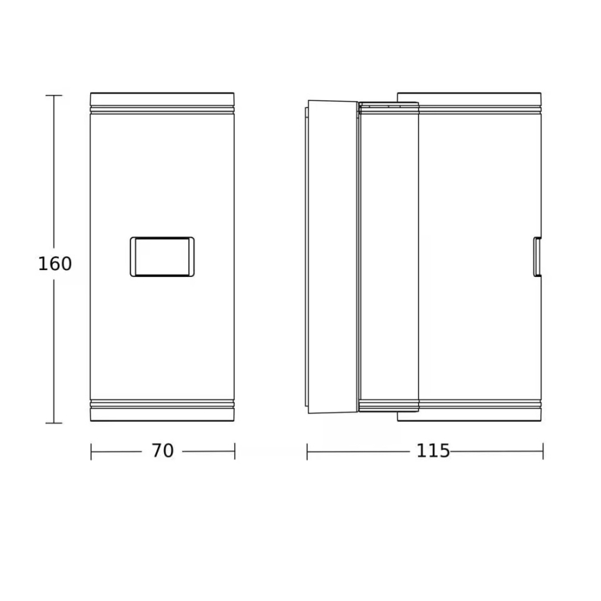 Steinel 087739 - Aplique de parede LED para exterior com sensor 2xGU10/14,5W/230V L 940SC IP44