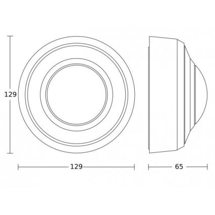 Steinel 087890 - Sensor de movimento exterior com um sensor de presença PD-8 ECO COM1 360° IP54 branco