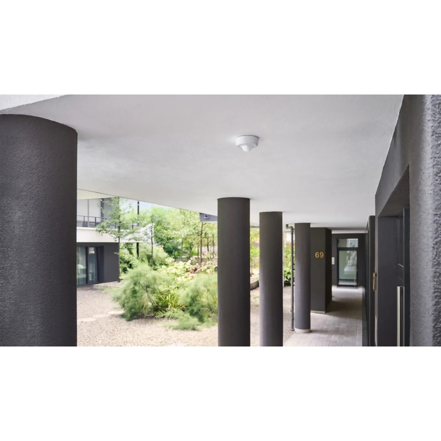 Steinel 088156 - Sensor de movimento exterior com detector de presença PD-8 ECO DALI-2 360° IP54 branco