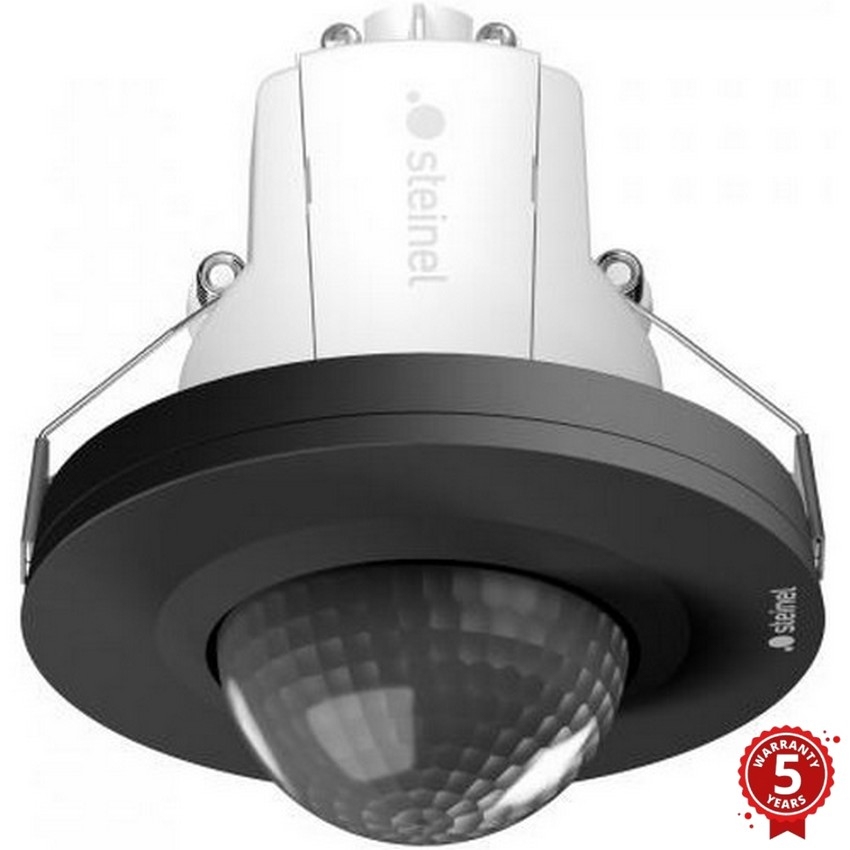 Steinel 088248 - Sensor de movimento embutido com um sensor de presença PD-24 ECO DALI-2 360° preto