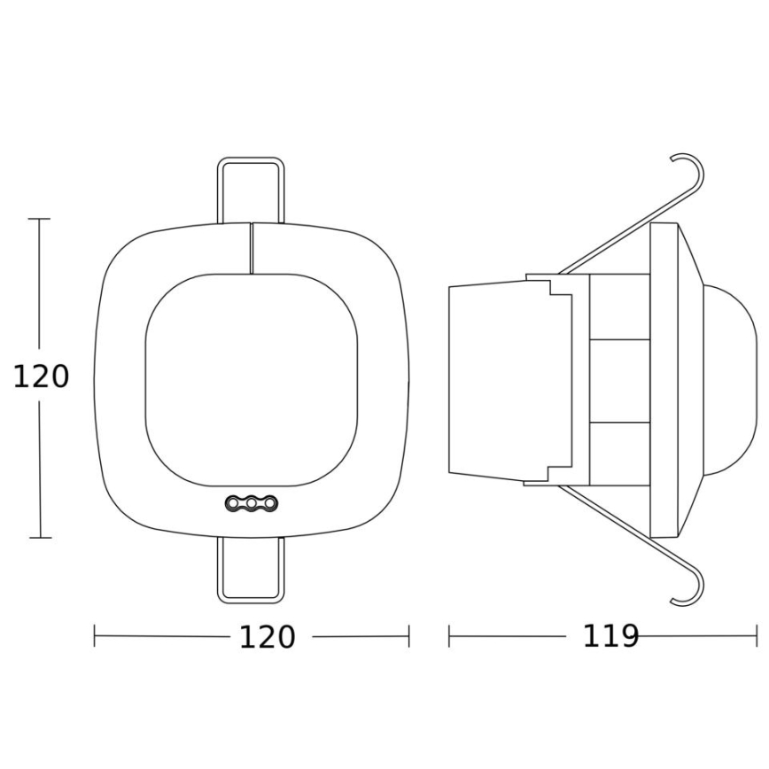 Steinel 088835 - Detetor de presença IR QUATTRO HD DALI DUO