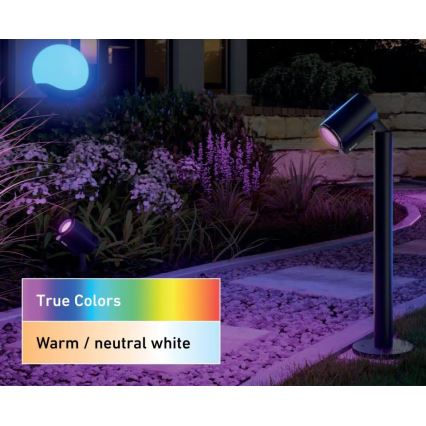Steinel 089337 - Candeeiro de exterior LED RGBW LED/7,9W/24V IP65