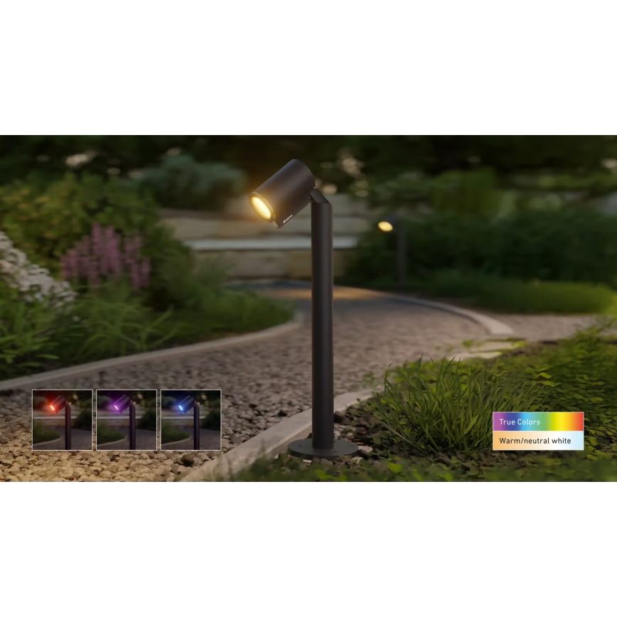 Steinel 089337 - Candeeiro de exterior LED RGBW LED/7,9W/24V IP65