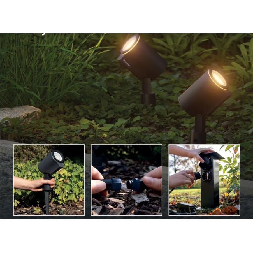 Steinel 089344 - Lâmpada exterior LED RGBW com sensor LED/7,9W/24V IP65