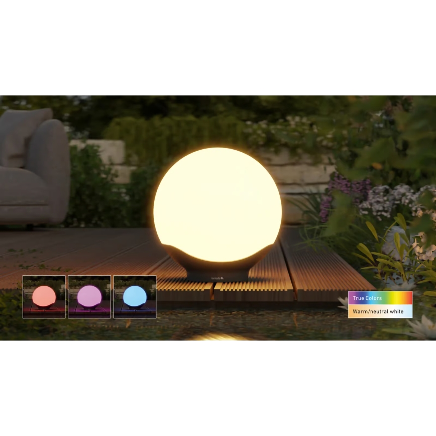 Steinel 089368 - Lâmpada de exterior LED RGBW com sensor LED/5,04W/24V 300 mm IP65
