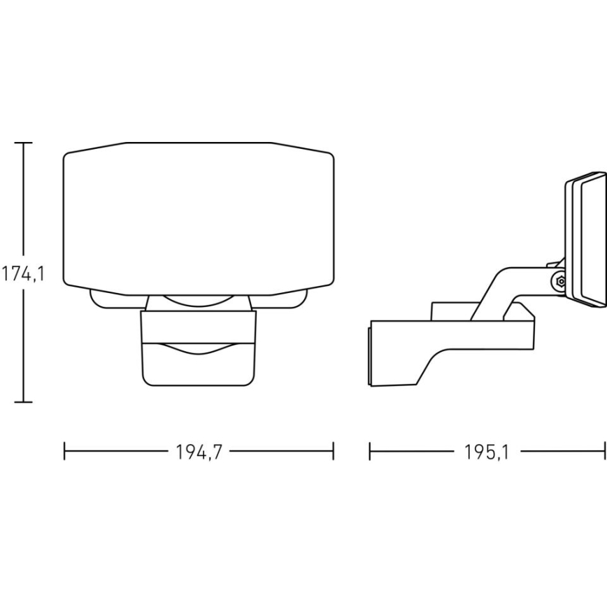 Steinel 090005 - Holofote LED XLED PROTECT LED/13,6W/230V 3000K IP54 branco