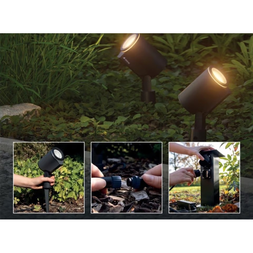 Steinel 093907 - Conjunto básico LED RGBW 2x candeeiro de exterior LED/7,8W/24V IP65