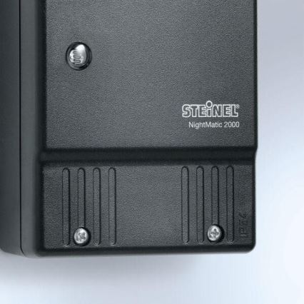 STEINEL 550318 - Interruptor crepuscular NightMatic 2000 preto IP54
