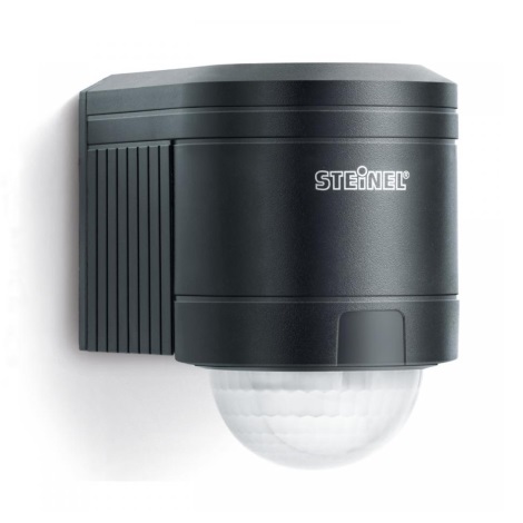 STEINEL 602710 - Sensor de parede exterior infravermelho IS240 preto IP54