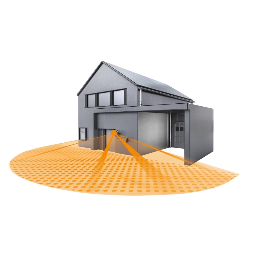 STEINEL 603113 - Sensor de movimento exterior IS 180-2 preto IP54