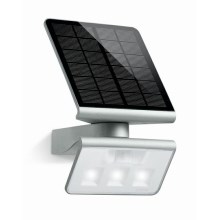 STEINEL 671013 - Projetor solar LED-Foco com sensor XSolar L-S 1,2W/LED prata