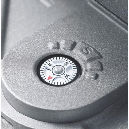 STEINEL 671211 - Projetor LED solar com sensor XSolar GL-S 0,5W/LED prata IP44 2500 mAh