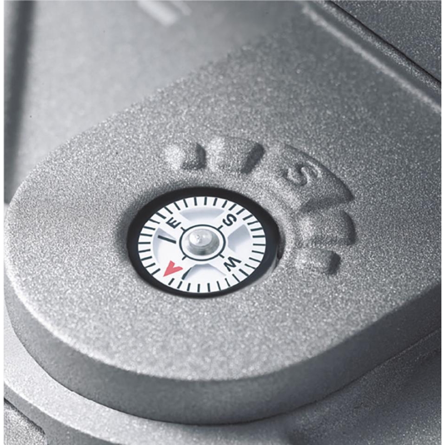 STEINEL 671211 - Projetor LED solar com sensor XSolar GL-S 0,5W/LED prata IP44 2500 mAh