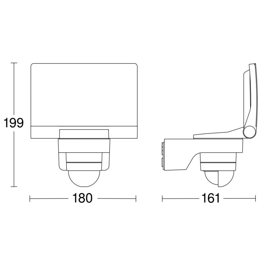 STEINEL 82093 - Holofote LED com sensor XLED PROTECT LED/13,6W/230V IP44 branco