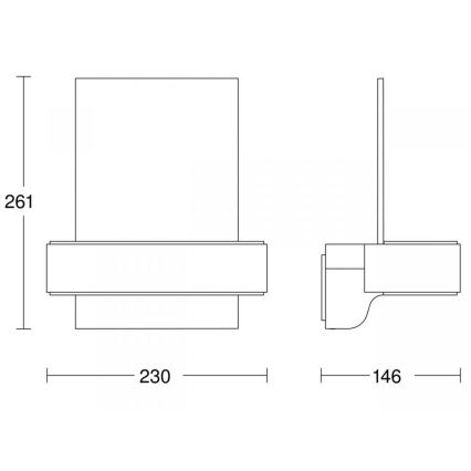 STEINEL 87579 - Número de casa LED com sensor L 820 SC LED/9,8W/230V IP44