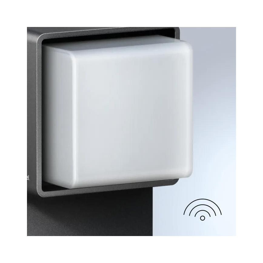 Steinel 078669 - Candeeiro exterior LED com regulação e sensor GL 85 SC 600 LED/9W/230V 3000K IP44