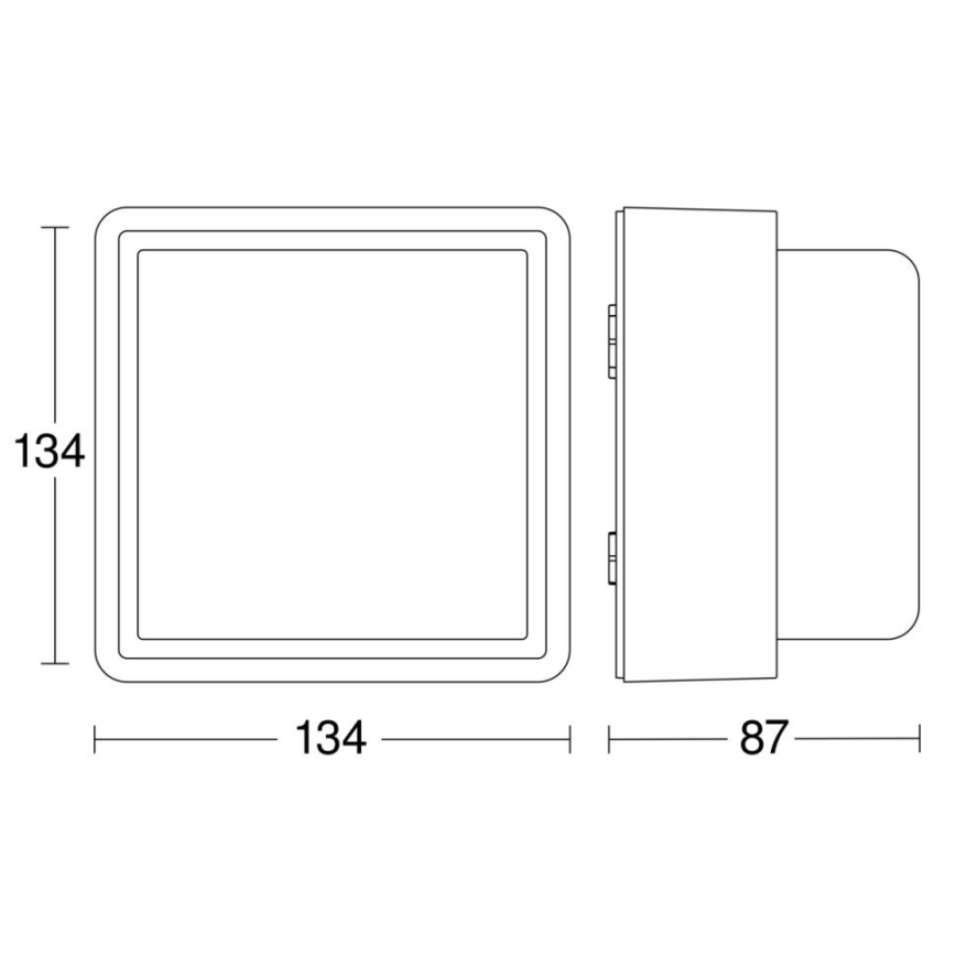 Steinel - Iluminação de parede LED com regulação L 845 C LED/9W/230V 3000K IP44 antracite
