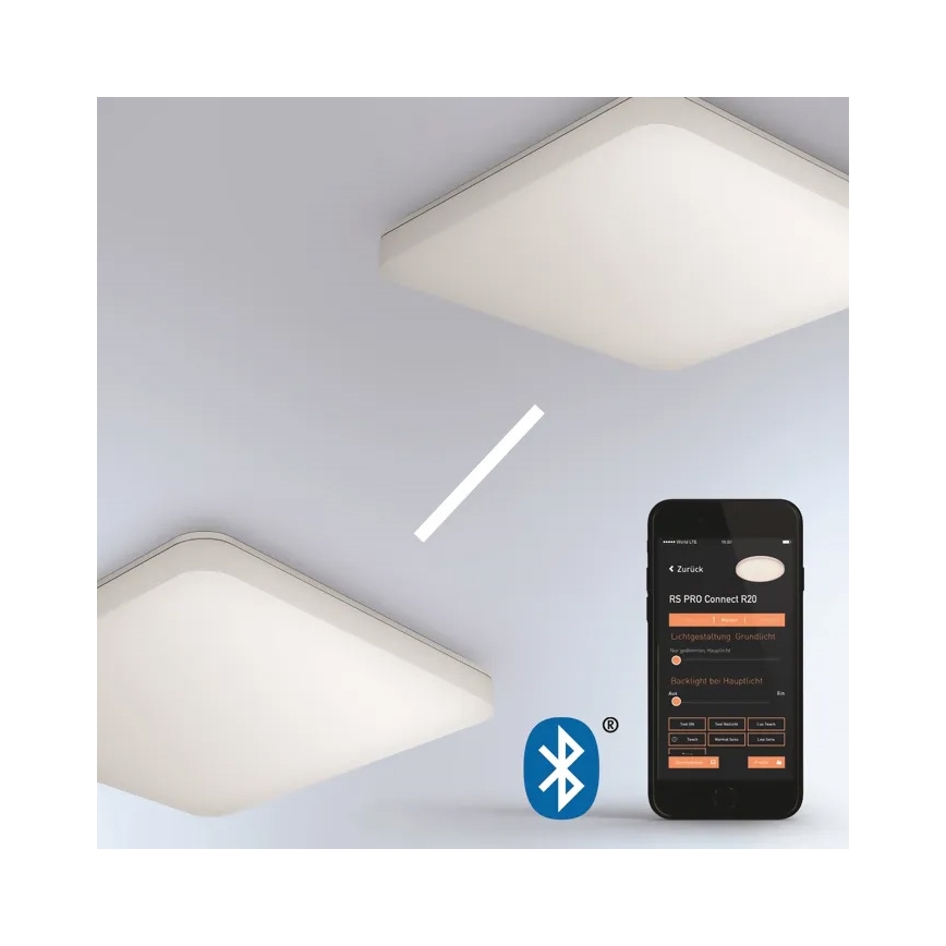 Steinel 067779 - Iluminação de teto LED com regulação com sensor RS PRO R30 Q plus SC 23,9W/230V 4000K IP40