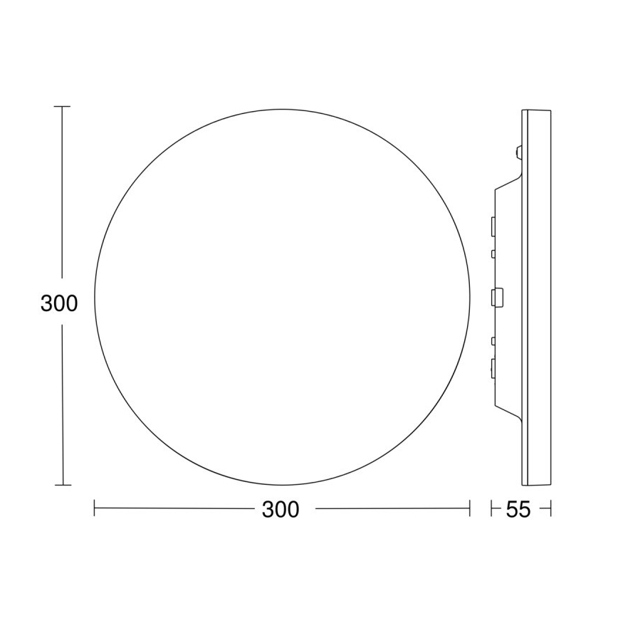 Steinel 067809 - Iluminação de teto LED com regulação e sensor RS PRO R10 BASIC SC LED/8,5W/230V 4000K IP40