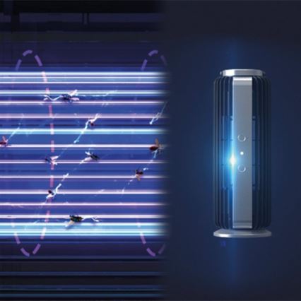 Stylies - Armadilha luminosa para eliminação de mosquitos AURIGA UV-A/8W/230V 60 m²