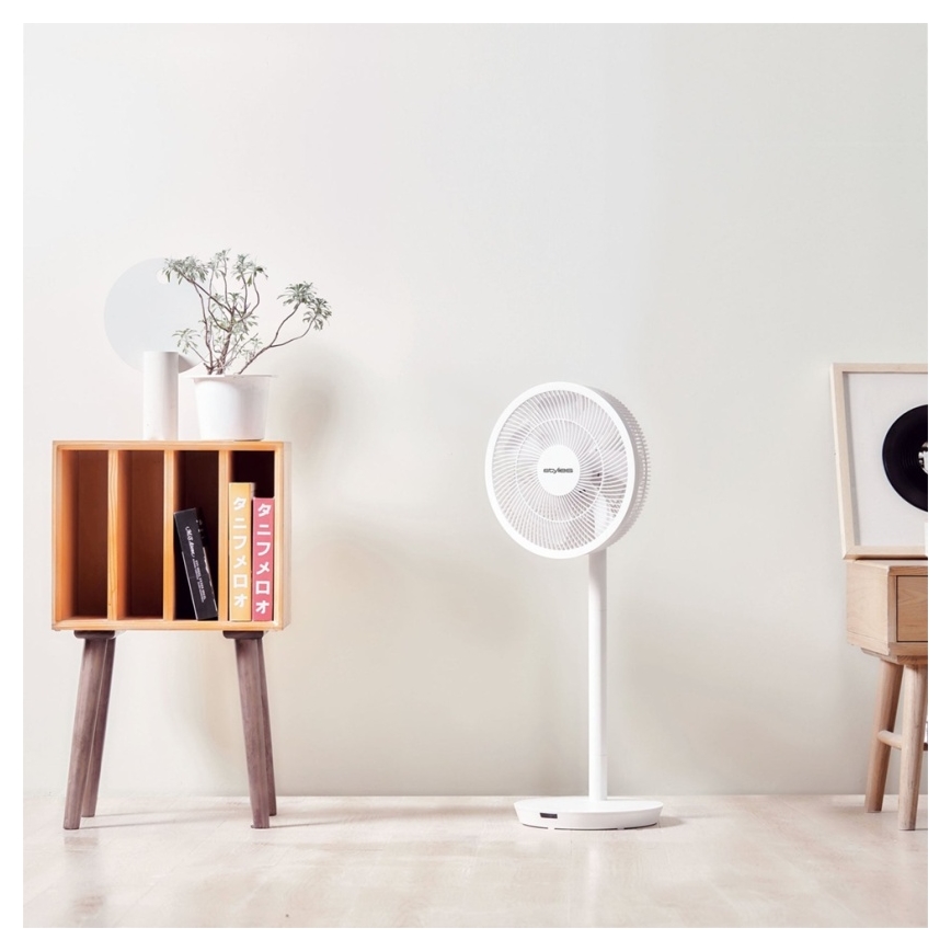 Stylies - Ventilador de pé ANTILA 25W/230V 88 cm branco + comando remoto