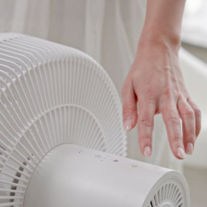 Stylies - Ventilador de pé ANTILA 25W/230V 88 cm branco + comando remoto