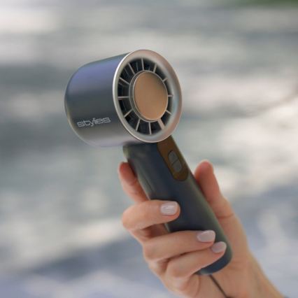 Stylies - Ventilador portátil recarregável LACERTI 8W/5V 3000 mAh azul