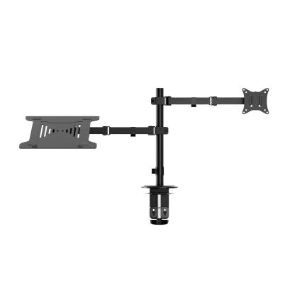 Suporte ajustável para monitor e portátil LEVANO preto