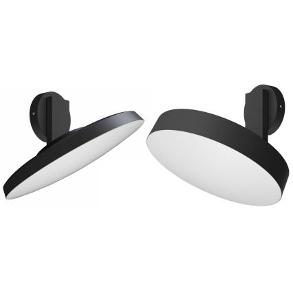 Suporte de montagem ajustável de parede VARIO preto