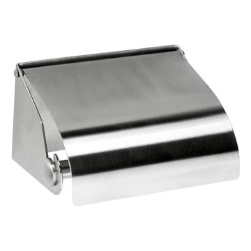 Suporte de papel 14x8 cm inox/prateado