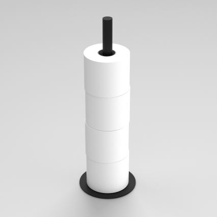 Suporte de papel higiénico 51 cm preto